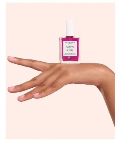 Manucurist Active Glow Blueberry + Grape, укрепляющий лак для ногтей с эффектом геля и натурального сияния, холодный розово-лиловый и полупрозрачный ягодный, укрепление ногтей, 2 х 15 мл