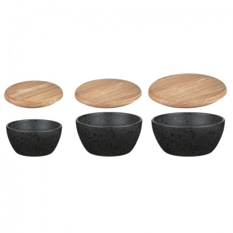Bitz Bitz Gastro black Schussel mit Deckel Set 3-tlg. d: 10 cm / 12 cm / 14 cm Bitz Gastro черная миска с крышкой набор из 3 предм. д: 10см / 12см / 14см