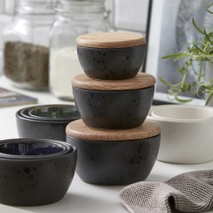 Bitz Bitz Gastro black Schussel mit Deckel Set 3-tlg. d: 10 cm / 12 cm / 14 cm Bitz Gastro черная миска с крышкой набор из 3 предм. д: 10см / 12см / 14см