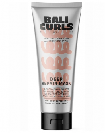 Bali Curls Deep Repair Mask 200ml, Маска для кудрявых волос глубокое восстановление и питание, анти-фриз, для кудрей и волн, 200 мл