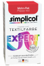 Simplicol Expert Mohn-Rot, Краска для ткани красная Mohn-Rot, интенсивное перекрашивание одежды, для стиральной машины 40C, 150 г