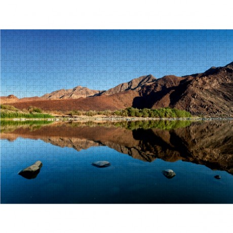 CALVENDO Puzzle CALVENDO Puzzle Afrikanischer Fluss mit Spiegelung in Namibia Пазл CALVENDO Puzzle Африканская река с отражением в Намибии