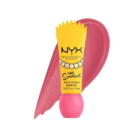 NYX Professional Makeup The Simpsons, Smushy Smarty Pink, увлажняющий тинт для губ с блеском, 8 мл