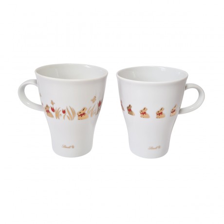 Lindt & Sprungli Кофейные кружки "Золотые зайцы Линдт" ограниченный тираж, 12см, 2 штуки, Германи, 1980-90гг.