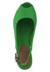 Tommy Hilfiger ESSENTIAL  Peep toes green ESSENTIAL – Открытые пальцы ног зеленый