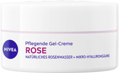 NIVEA Pflegende Gel-Creme Rose, 50 ml, Нивеа Гель крем для лица, розовая вода и гиалуроновая кислота, лёгкое увлажнение, 50 мл