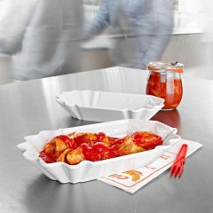 KPM Berlin KPM Kurland Weiss Currywurstschale KPM Kurland Weiss чаша для карривурста