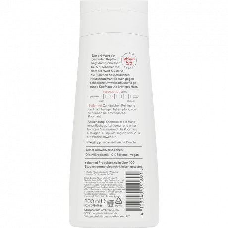 SEBAMED Anti-Schuppen Shampoo, 200 ml, Себамед Шампунь против перхоти с активным компонентом Piroctone Olamine, 200 мл