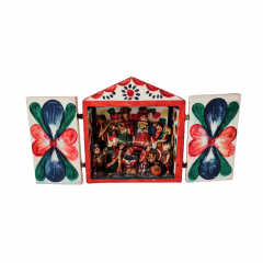 Композиция винтажная Retablos &quot;Музыканты&quot;, гипс, ручная роспись, 16 x 7,5 x 17,5 см, Германия, 1960-70гг.