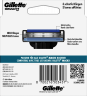 GILLETTE Rasierklingen, Mach3, 6 St, Джилетт Сменные кассеты Mach3 для мужской бритвы, 6 шт.