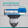 GILLETTE Rasierklingen, Mach3, 6 St, Джилетт Сменные кассеты Mach3 для мужской бритвы, 6 шт.