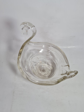 Чаша винтажная Murano в форме лебедя, муранское стекло, 19 x 16,5 x 26 см, Италия, 1960-1970гг.