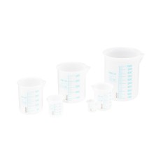 Wissner aktiv lernen Messbechersatz mit blauer Skala (6 Teile) Набор мерных стаканчиков с синей шкалой (6 шт.)