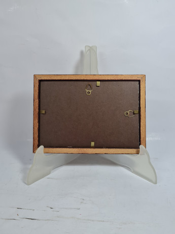 Картина винтажная Im Stil C.Stenton "Городской пейзаж", деревянная рама, 17 х 12 см, Германия, 1960-70гг.