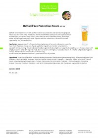 Kraueterhaus Sanct Bernhardt Daffodil Sun Protection Cream SPF 15100 ml