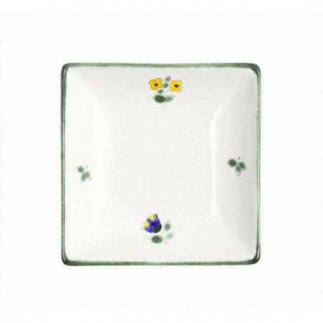 Gmundner Keramik Gmundner Keramik Streublumen Snack Schale 11 x 11 cm Керамическая тарелка Gmundner с разбросанными цветами 11 x 11 см