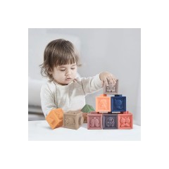 Lernspielzeug fur Kleinkinder zum Stapeln von Bausteinen 3D-Tierspielzeug Развивающие игрушки для малышей Укладка строительных блоков 3D-игрушки для животных