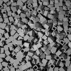 LEGO LEGO 1x1 Steine Hellgrau - 100x - Light bluish grey bricks 3005 LEGO 1x1 Bricks Light Grey — 100x — Светло-голубовато-серые кубики 3005