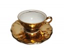Mayer Wiesau Bavaria 1840, Коллекционная Кофейная пара с позолотой Баварская мануфактура