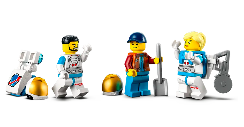 LEGO 3er Set НАБОР ЛЕГО: 60348 Луноход + 60349 Лунная космическая станция + 60350 Лунная научная база