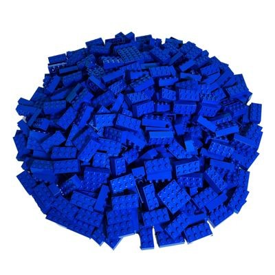 LEGO LEGO 2x4 Steine Blau - 250 Stuck - Blue bricks 3001 LEGO 2x4 кирпичи синие - 250 штук - Синие кирпичи 3001
