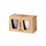 ASA SELECTION ASA Thermo Thermobecher Espresso Set 2-tlg. twisted hellgrau 0,08 L / h: 7 cm Набор термо-термо чашек ASA для эспрессо, 2 шт. скрученный светло-серый 0,08 л/ч: 7 см