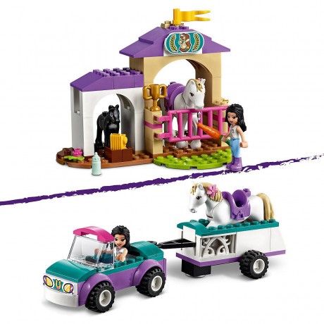 LEGO Friends 41441 Trainingskoppel und Pferdeanh anger ЛЕГО Тренировка лошади и прицеп для перевозки