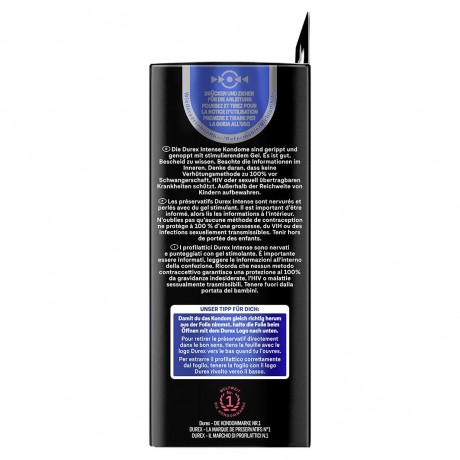 Durex Durex Intense Orgasmic Kondome stimulierend  Стимулирующие презервативы Durex Intense Orgasmic