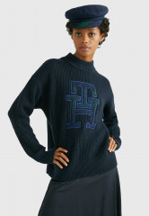 Tommy Hilfiger MONOGRAM GRAPHIC MOCK-NK Jumper desert sky MONOGRAM GRAPHIC MOCK-NK Джемперы небо пустыни