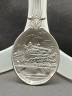 Ложка сувенирная винтажная WMF "Крепость Мариенберг", олово, 19.5 см, Германия, 1988 год.