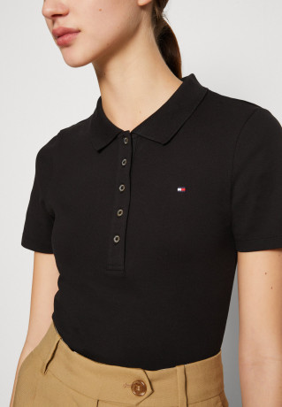 Tommy Hilfiger 1985 SLIM  Polo shirt black 1985 SLIM рубашка поло черный