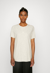 Tommy Hilfiger APPLIQUE Print T-shirt heathered oatmilk APPLIQUE Футболка с принтом овсяное молоко