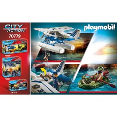 PLAYMOBIL PLAYMOBIL 70779 Polizei-Wasserflugzeug: Schmuggler-Verfolgung PLAYMOBIL 70779 Полицейский гидросамолет: погоня за контрабандистом