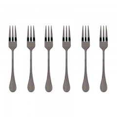 Sambonet Sambonet Royal - Edelstahl / PVD 2Black Kuchengabel Set 6-tlg. Sambonet Royal - нержавеющая сталь / PVD 2Черный набор вилок для торта, 6 предм.