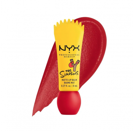 NYX Professional Makeup The Simpsons, The Simpsons, Rebel Red, увлажняющий, матовый, стойкий тинт для губ 8мл