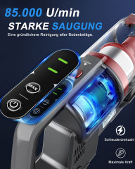 REDOM REDOM Akku-Handstaubsauger Handstaubsauger Autostaubsauger Staubsauger Bodenstaubsauger Kabellos, 2 in 1 20000 Pa 12000mAh Akku fur Wohnungen Auto mit LED Licht  Беспроводной ручной пылесос REDOM, ручной пылесос, автомобильный пылесос, пылесос для п