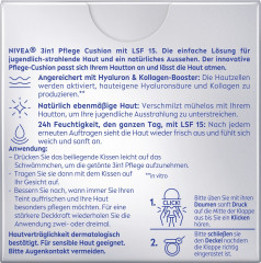 NIVEA Expert Finish Cellular 3in1 Pflege Cushion 02 Mittel, 15 g, Нивеа кушон SPF 15 гиалуроновая кислота, витамин E, креатин 15 г