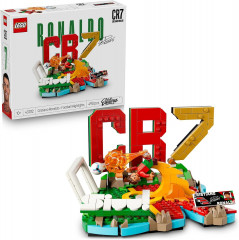 LEGO Editions CR7 Cristiano Ronaldo Конструктор Криштиану Роналду CR7 Football Highlights (Дания), 325 деталей, коллекционная модель с минифигуркой, футбольный декор
