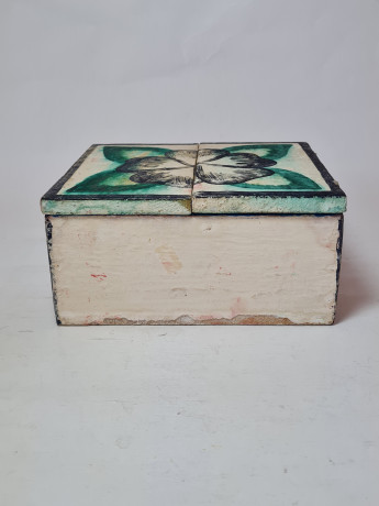 Композиция винтажная Retablos "Магазин шляпок", гипс, ручная роспись, 16 x 8 x 17,5 см, Германия, 1960-70гг.