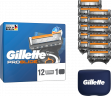 GILLETTE Rasierklingen, ProGlide, 12 St, Джилетт Сменные кассеты ProGlide для мужской бритвы, 12 шт.