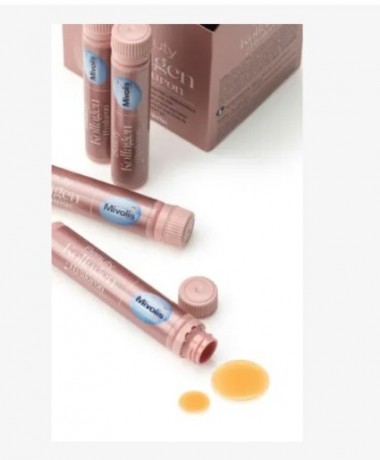 Mivolis Beauty Kollagen + Hyaluron 20stk, Бьюти Коллаген для улучшения кожи в питьевых ампулах, 20 шт