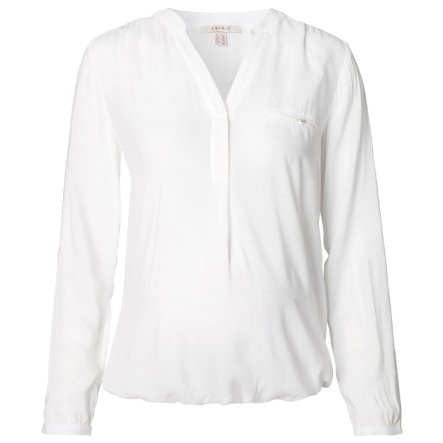ESPRIT Umstandsbluse Weiss mit V-Ausschnitt