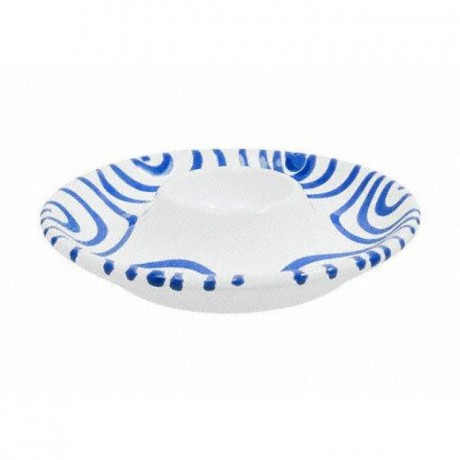 Gmundner Keramik Gmundner Keramik Blaugeflammt Eierbecher glatt d: 12 cm Керамическая чашка для яиц Gmundner с синим пламенем, гладкая, d: 12 см