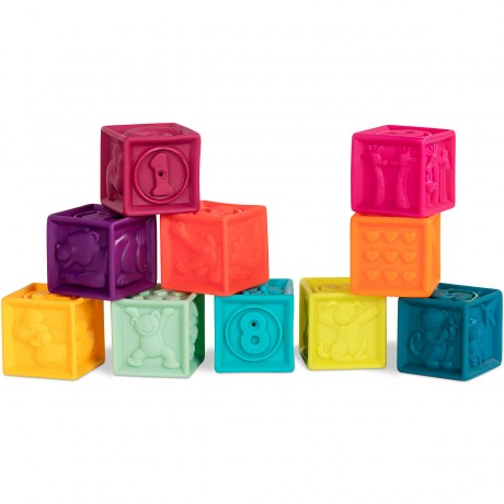 B.Toys Bauklotze mit Zahlen One Two Squeeze Строительные блоки с номерами один два сожмите