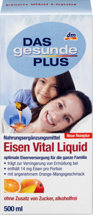 Mivolis Vital Liquid Сироп с повышенным содержанием Железа при пониженном уровне гемоглобина, 500 мл