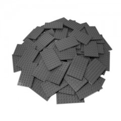 LEGO LEGO Bauplatten 6x10 Dunkelgrau - Plate 3033 NEU - 5x Строительные пластины LEGO 6x10, темно-серые — пластина 3033 NEW — 5x