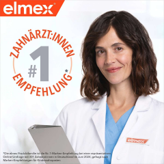 elmex Zahnpasta Kinder Junior 6-12 Jahren (2x75ml), 150 ml, Детская зубная паста Junior для укрепления эмали, 6–12 лет, 2 × 75 мл
