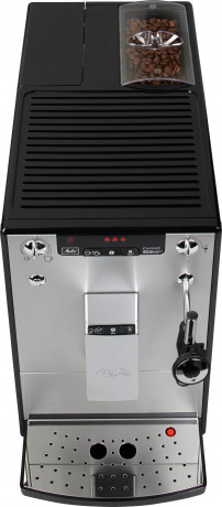 Melitta Melitta Kaffeevollautomat Solo  Perfect Milk E957-203, silber/schwarz, Cafe cremeEspresso per One Touch, Milchschheisse Milch per Drehregler  Полностью автоматическая кофемашина Melitta Solo Perfect Milk E957-203, серебристый/черный, кофе-крем-эсп