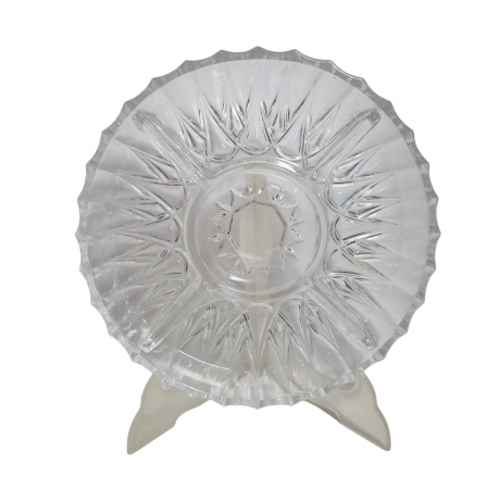 Тарелка винтажная Im Stil Nachtmann, стекло, 25 см, Германия, 1970-80гг.