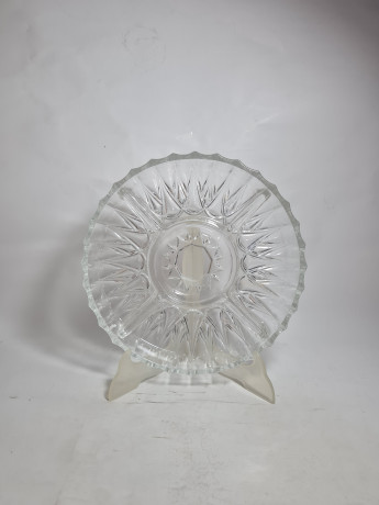 Тарелка винтажная Im Stil Nachtmann, стекло, 25 см, Германия, 1970-80гг.